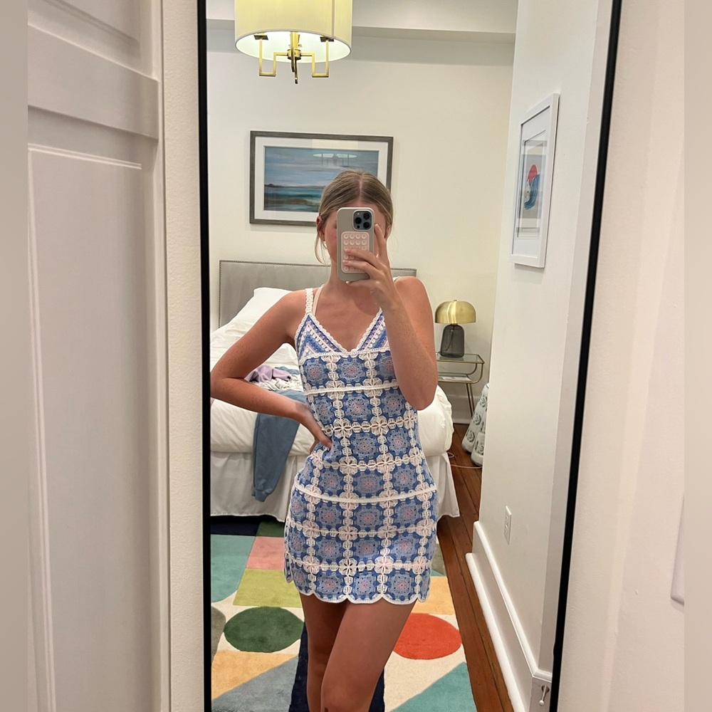 crochet coverup dress